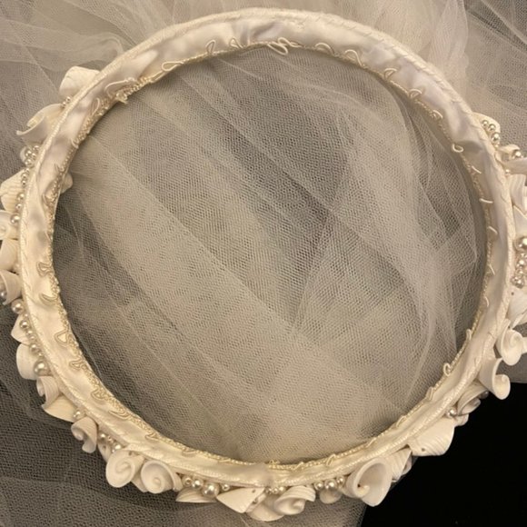 Beach wedding veil